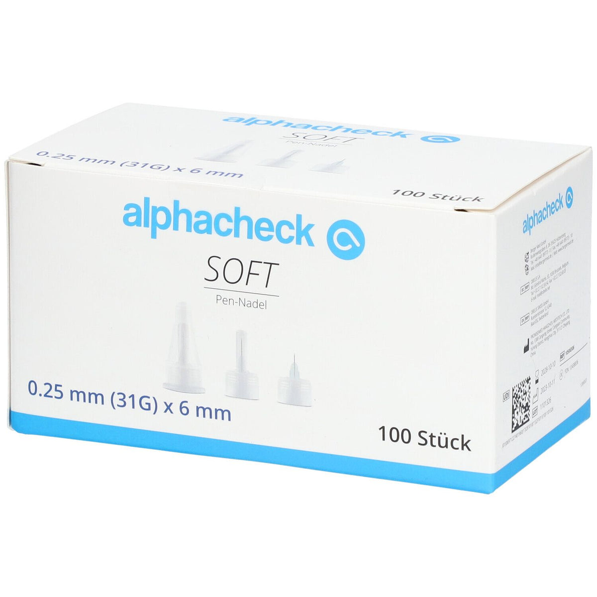 alphacheck soft aiguilles pour stylo - Injection confortable et sûre (100 pièces)