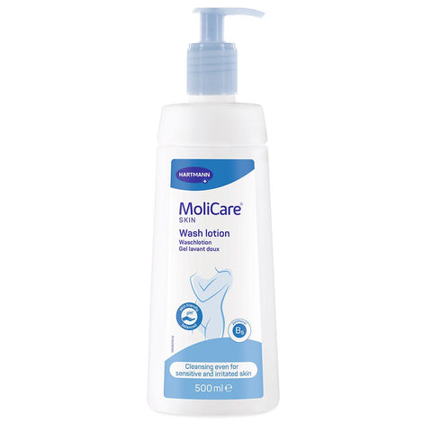 MoliCare Skin lotion lavante au panthénol nourrissant et à l'huile d'amande, désodorisante, pH neutre pour la peau (500 ml)