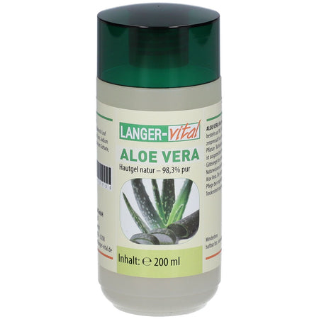 Aloe Vera gel pour la peau 98,3 % pur (200 ml)