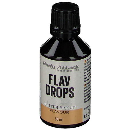 Body Attack Flav Drops biscuit au beurre (50 ml)