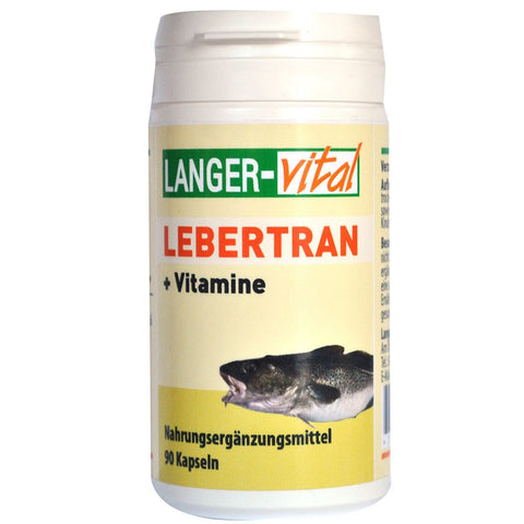 LANGER-Vital Huile de foie de morue + Vitamines (90 gélules)