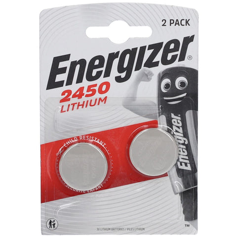 ENERGIZER CR2450 piles bouton lithium (2 pièces)