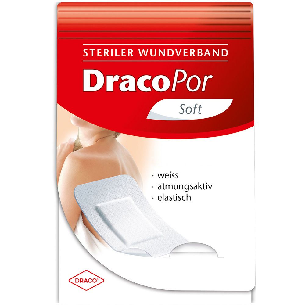DracoPor pansement Soft blanc stérile 8 x 15 cm (20 pièces)