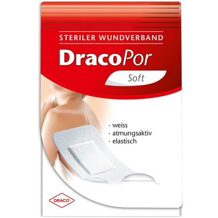 DracoPor pansement Soft blanc stérile 8 x 15 cm (20 pièces)