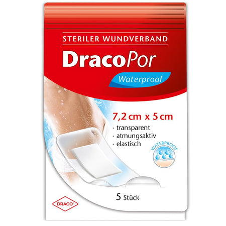 DracoPor pansement Waterproof 5 x 7,2 cm stérile (50 pièces)
