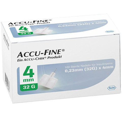 ACCU FINE® aiguilles stériles 4 mm (32G) — 100 pièces