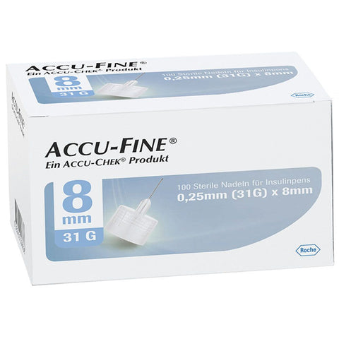 ACCU-FINE® aiguilles stériles 8 mm (31G) (100 pièces)