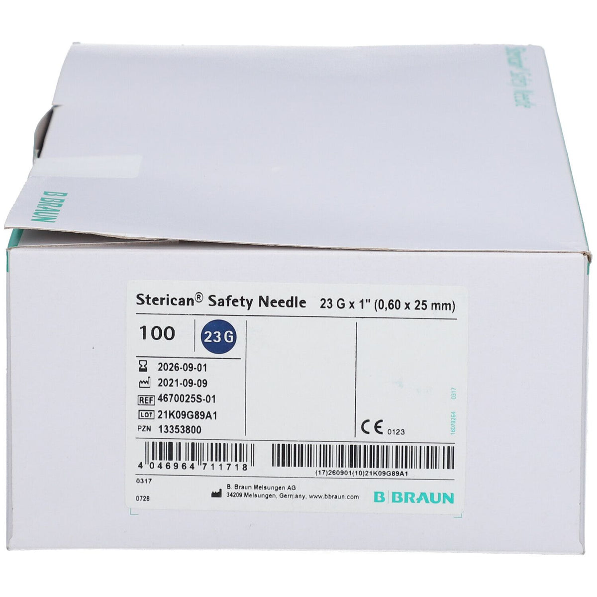 B-BRAUN Sterican® Safety aiguilles 23 G x 1 0,6 x 25 mm UE — 100 pièces