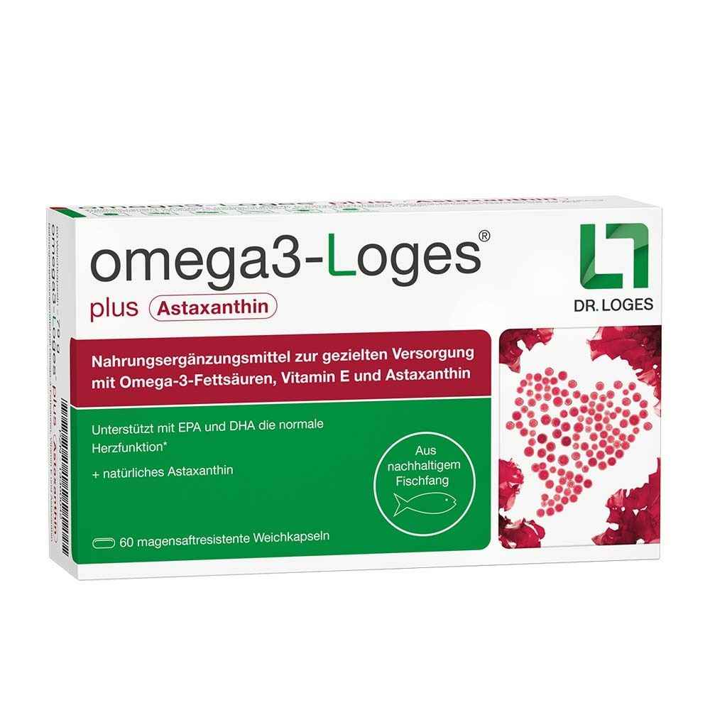 omega3-Loges plus Astaxanthin (60 gélules)