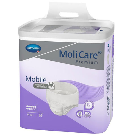 MoliCare Premium Mobile 8 gouttes Taille XL, culottes d'incontinence jetables pour hommes et femmes (14 pièces)