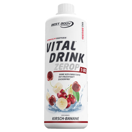 Best Body Nutrition Vital Drink ZEROP® cerise banane (1000 ml)