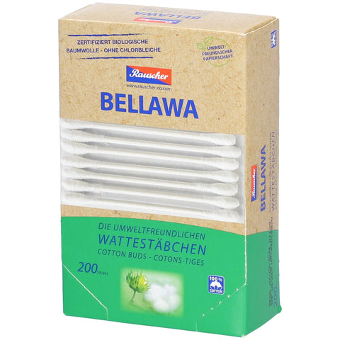 BELLAWA Coton-tiges naturels (200 pièces)