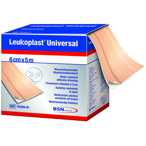 Leukoplast Universal water-repellent adhesive tape in a 6 cm x 5 m roll (1 piece)
