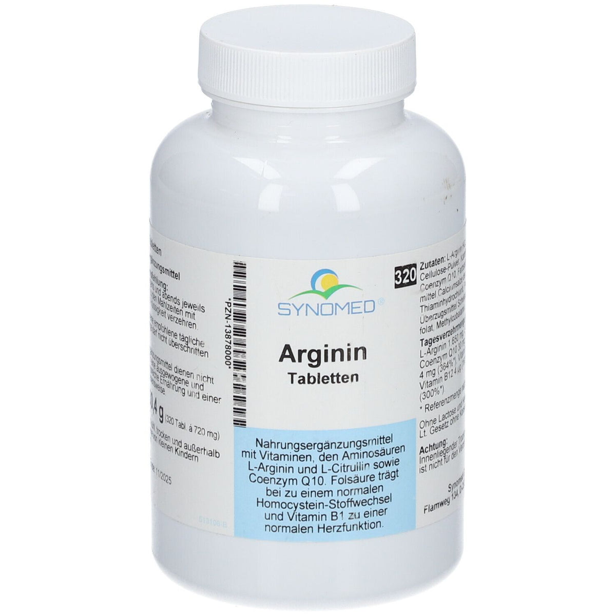 Synomed Arginine (320 comprimés)