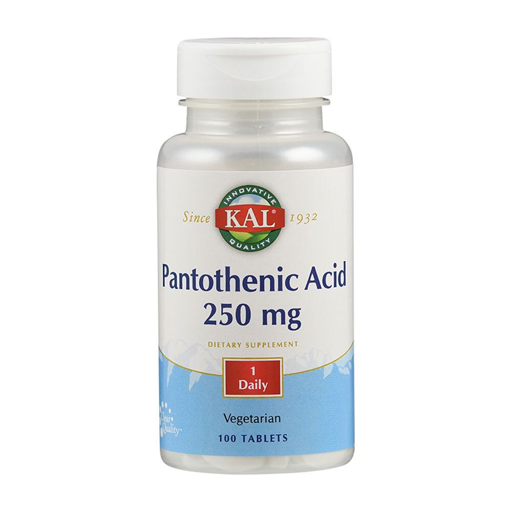 Acide pantothénique (Vitamine B5) 250 mg, 100 comprimés