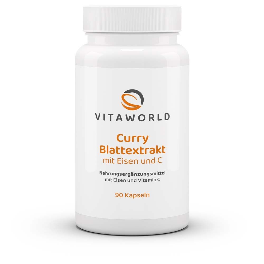 VitaWorld Extrait de feuilles de curry avec fer et C (90 gélules)