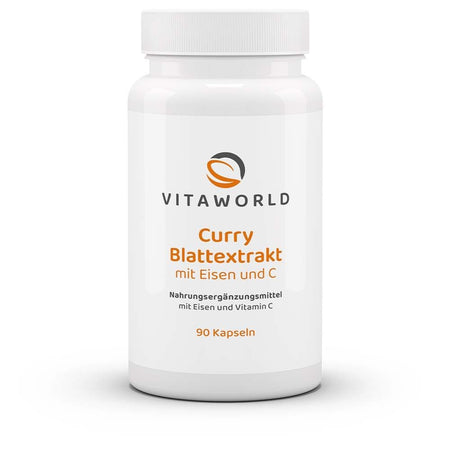 VitaWorld Extrait de feuilles de curry avec fer et C (90 gélules)