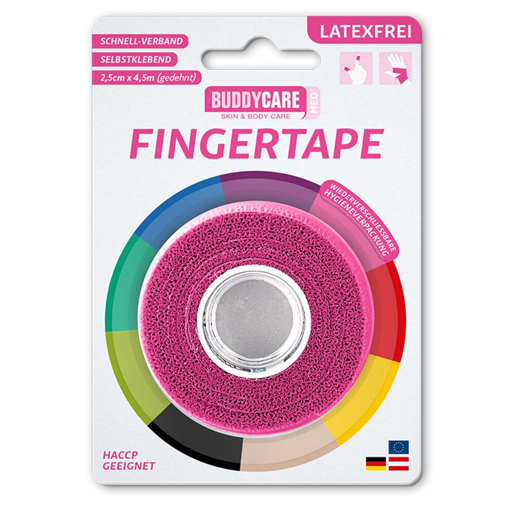 BUDDYCARE® MED bande pour doigt PINK 2,5cmx4,5m sans latex — 1 pièce