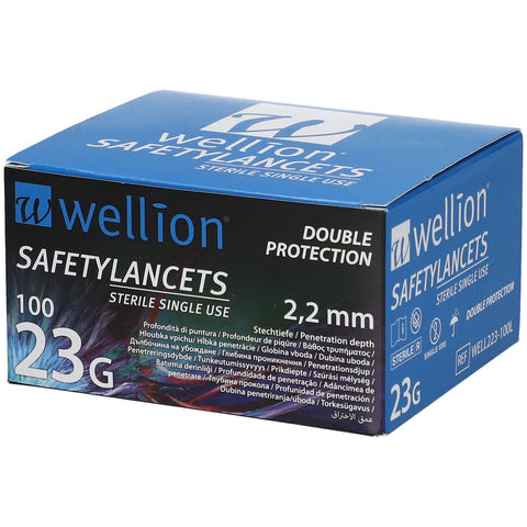Wellion® Safetylancets stériles 2,2 mm 23 G – 100 pièces