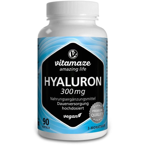 Vitamaze Acide hyaluronique 300 mg haute dose vegan (90 gélules)