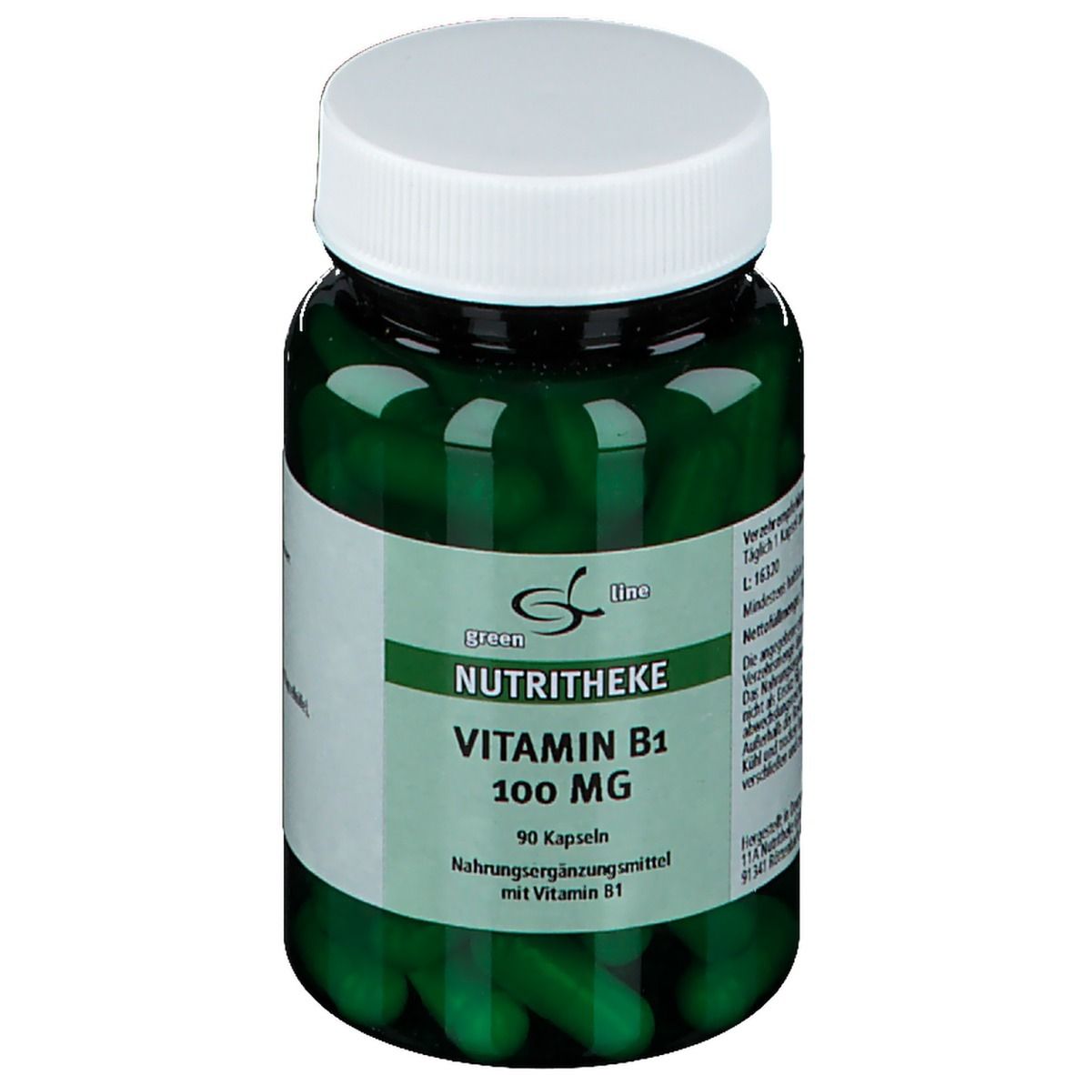green line NUTRITHEKE Vitamine B1 100 mg — 90 comprimés