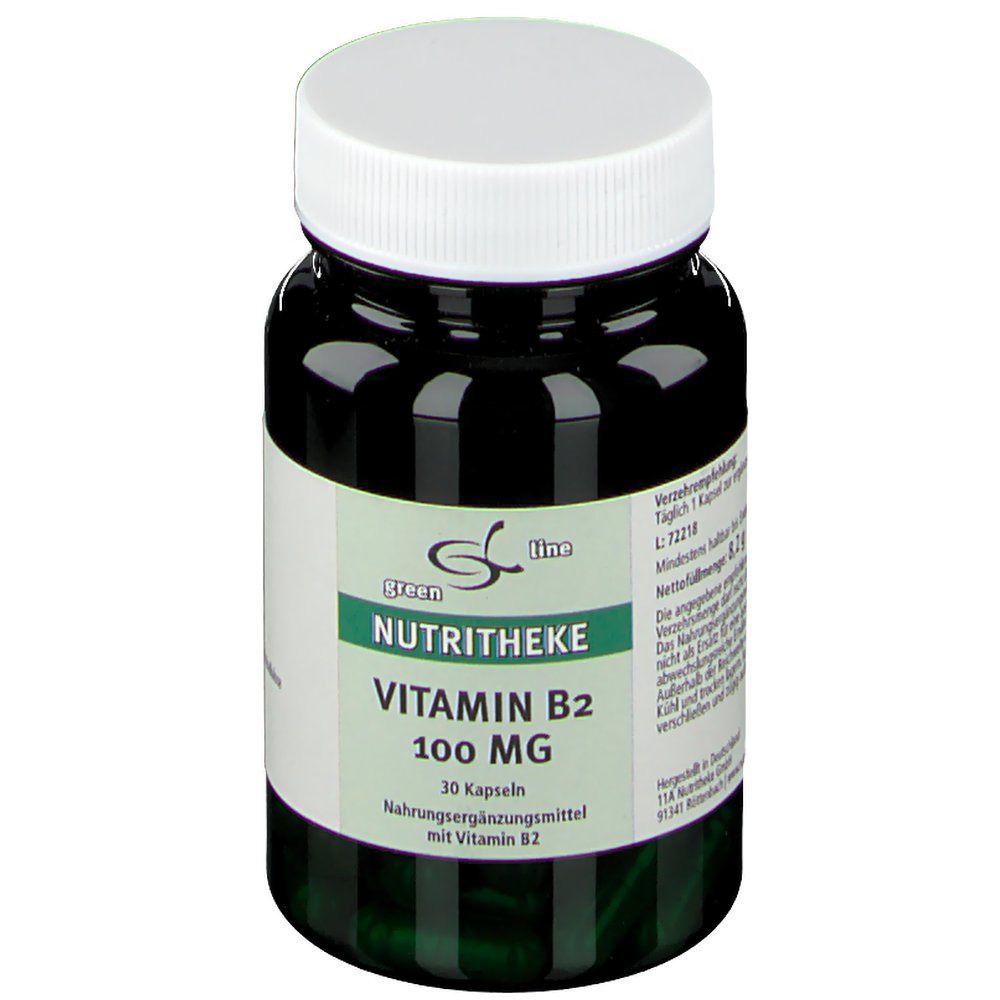 green line NUTRITHEKE Vitamine B2 100 mg (30 gélules)