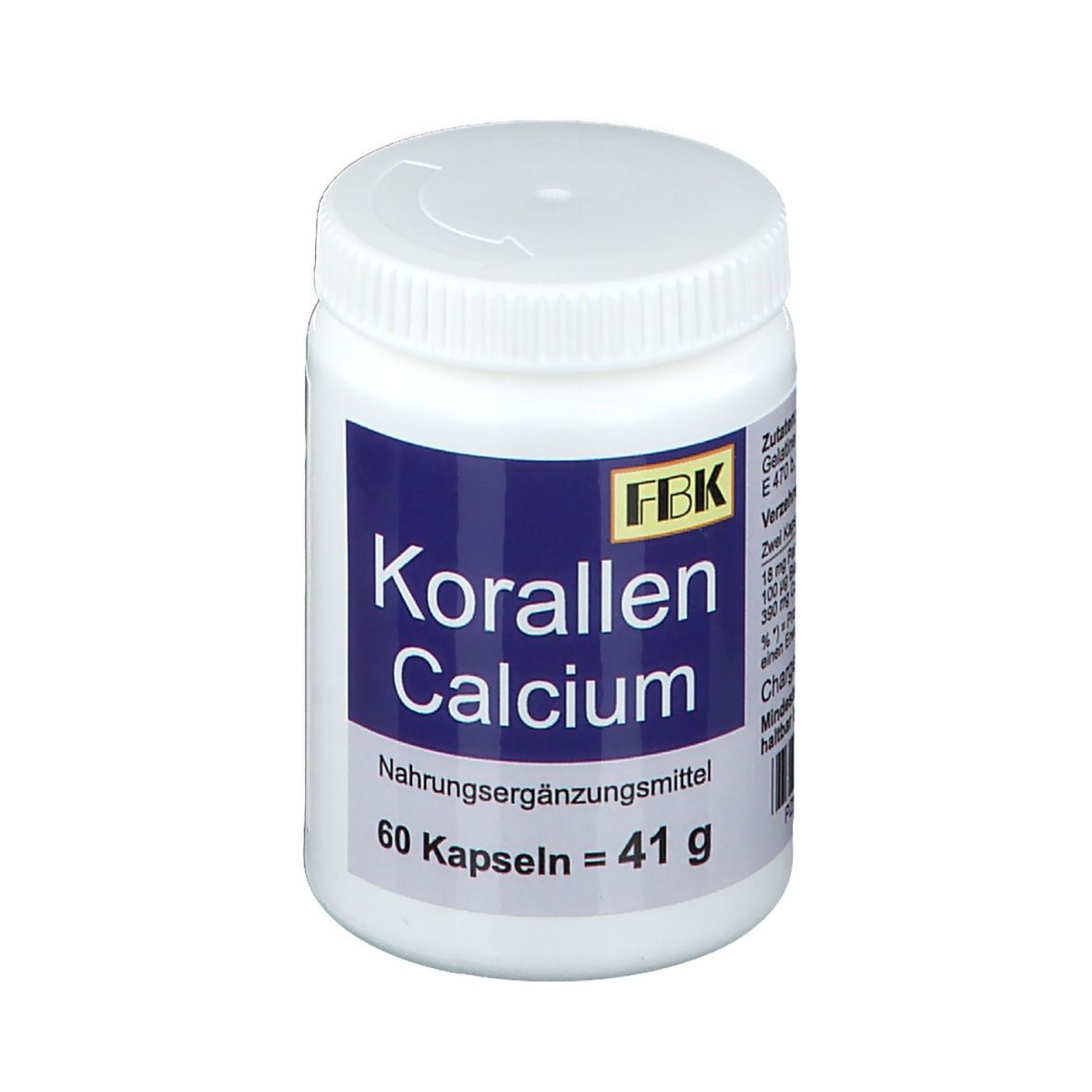 Calcium de corail (60 pièces)