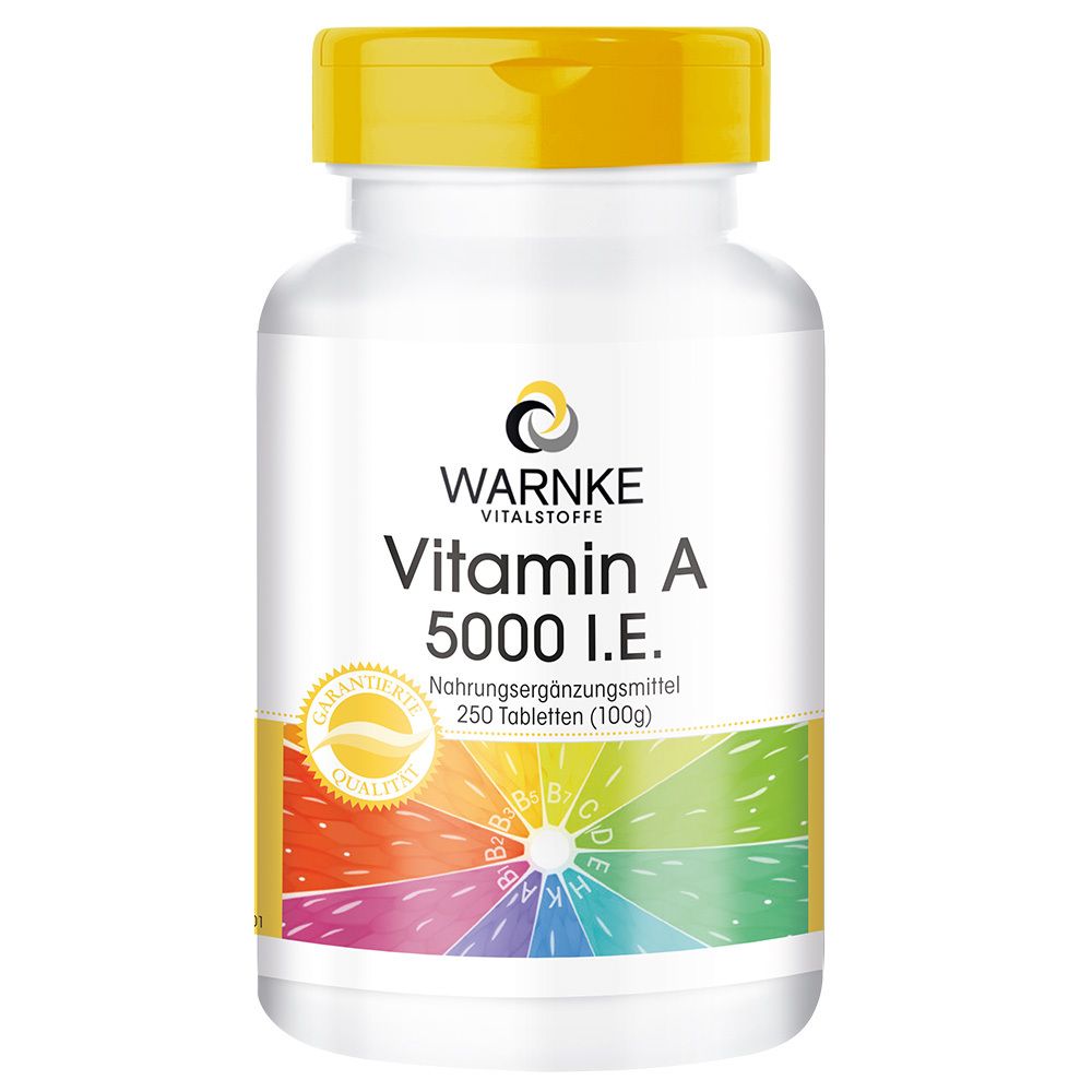 Warnke Vitamine A 5000 UI (250 pièces)