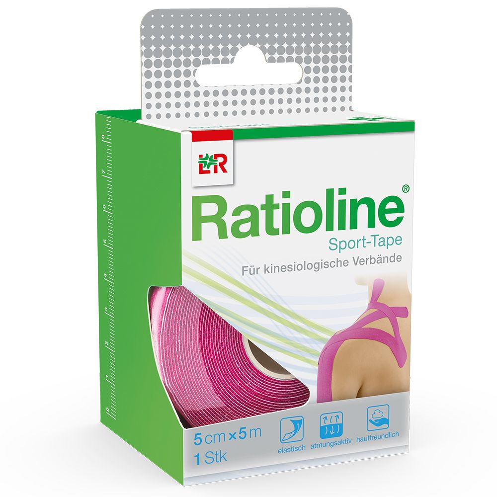 RatiolineÍ Bande sportive 5 cm x 5 m rose (1 pièce)