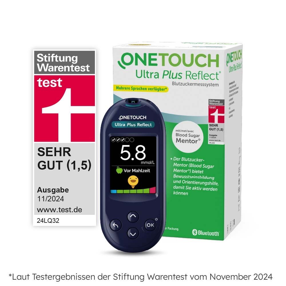 OneTouch Ultra Plus Reflect® set glucomètre mmol/L (1 pièce)