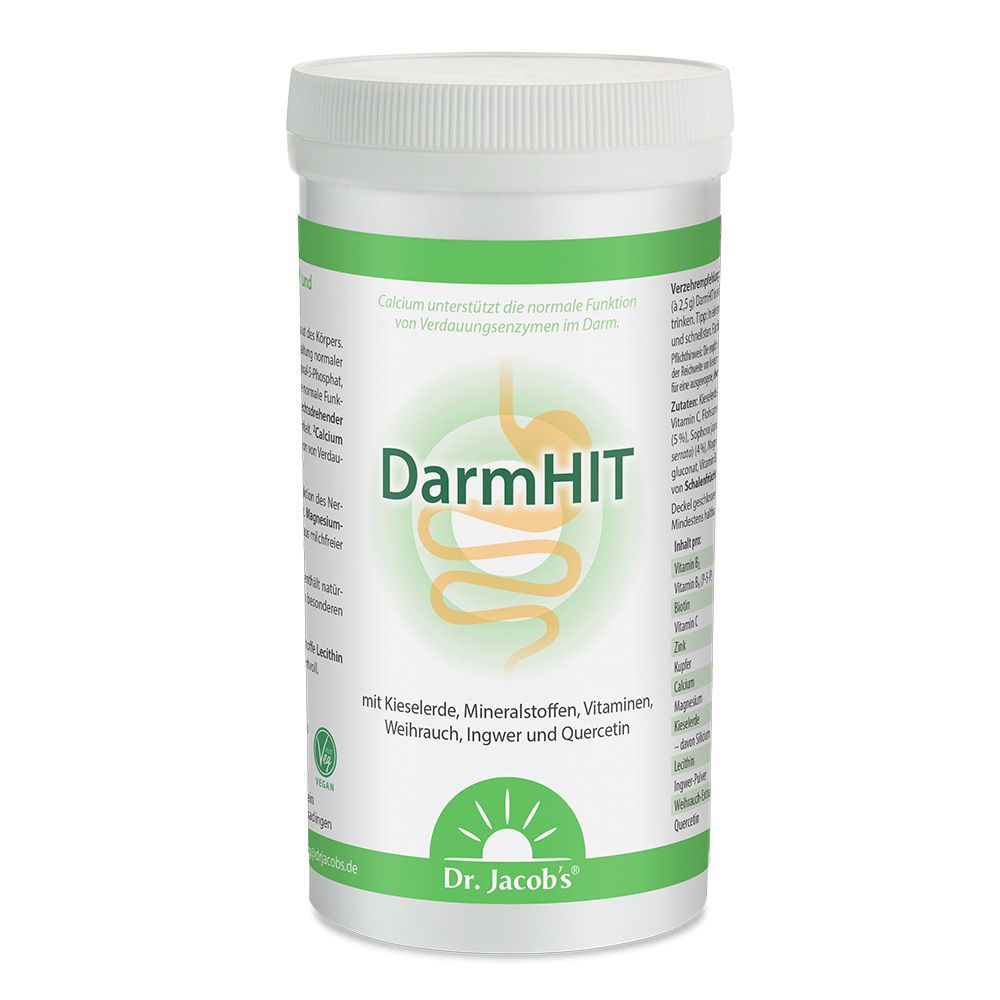 Dr. Jacob's DarmHIT silice, encens, quercétine, curcuma (210 g)