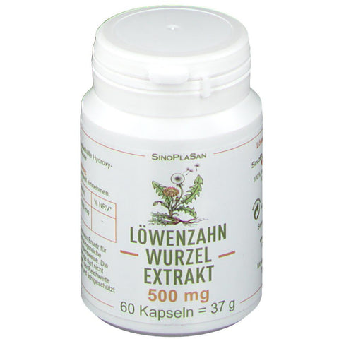 SinoPlaSan Extrait de racine de pissenlit 500 mg (60 pièces)