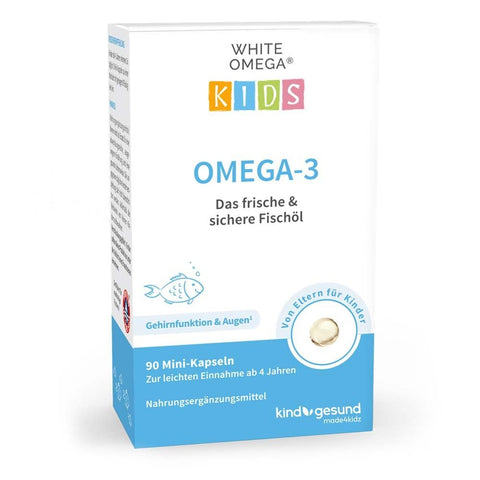 White Omega® KIDS – Gélules d'huile de poisson pure Omega-3 (90 gélules)