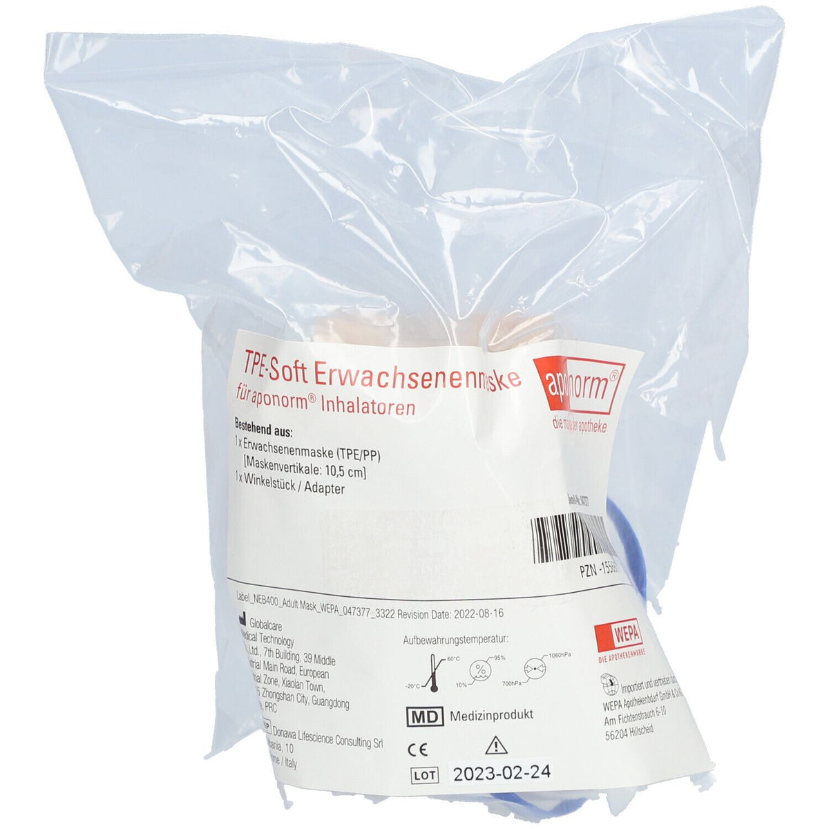 aponorm masque adulte TPE-Soft pour inhalateur (1 pièce)