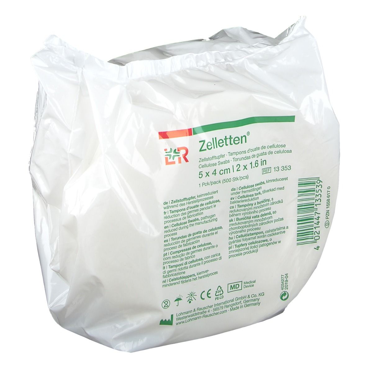Lohmann & Rauscher Zelletten® 4 x5 cm (500 pièces)