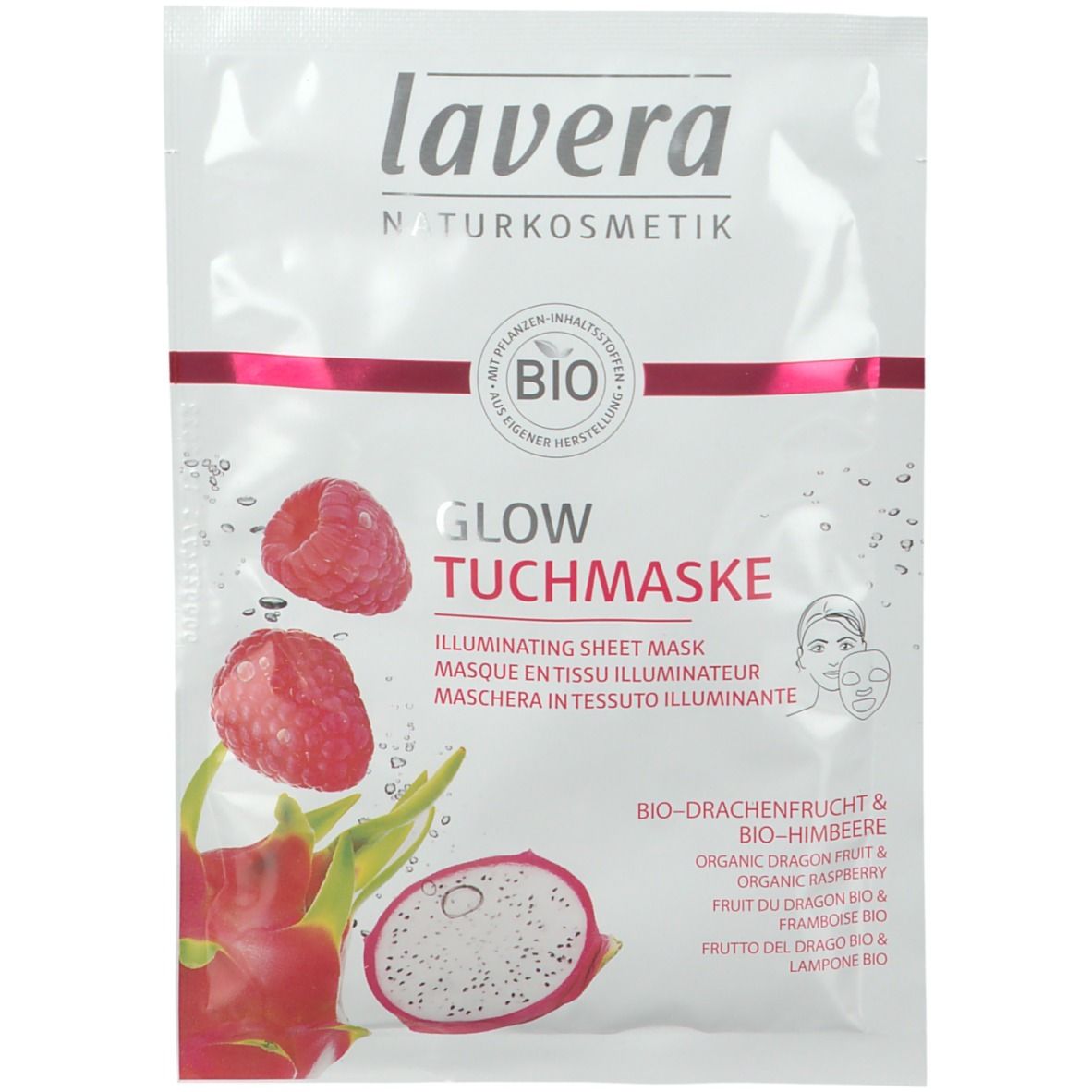 lavera Glow masque en tissu (1 pièce)