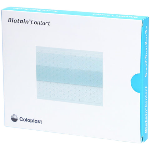 Biatain Contact Pansement de contact en silicone (5 x 7,5 cm, 10 pièces)