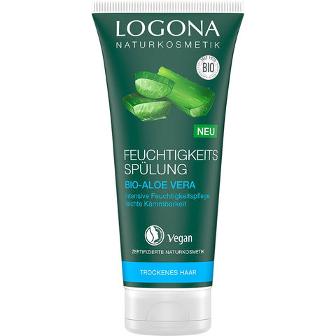 LOGONA Après-shampooing hydratant à l'aloe vera bio (200 ml)