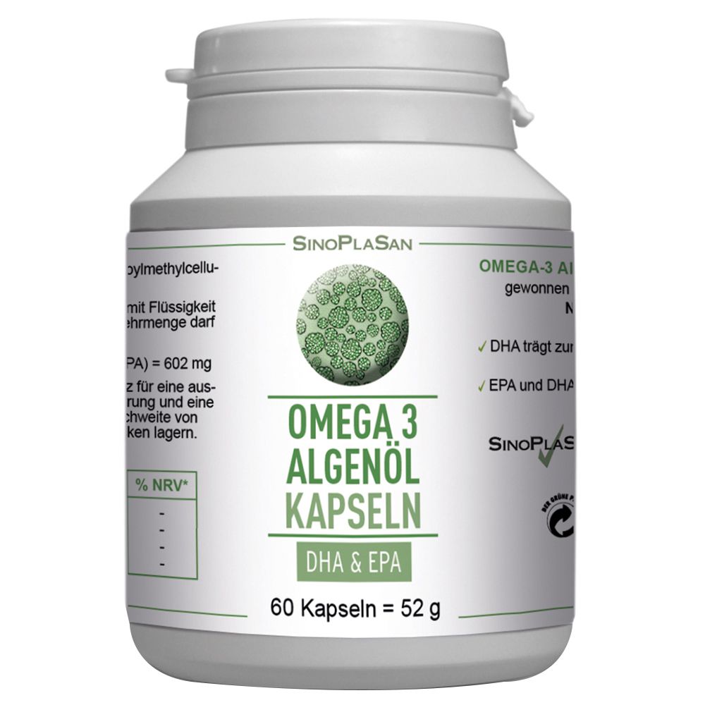 SinoPlaSan Omega 3 huile d'algues DHA+EPA (60 gélules)