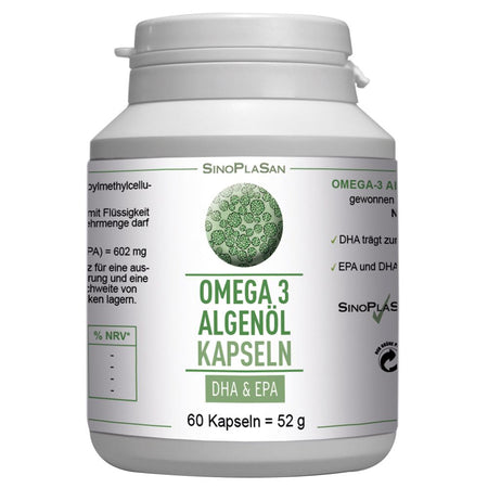 SinoPlaSan Omega 3 huile d'algues DHA+EPA (60 gélules)