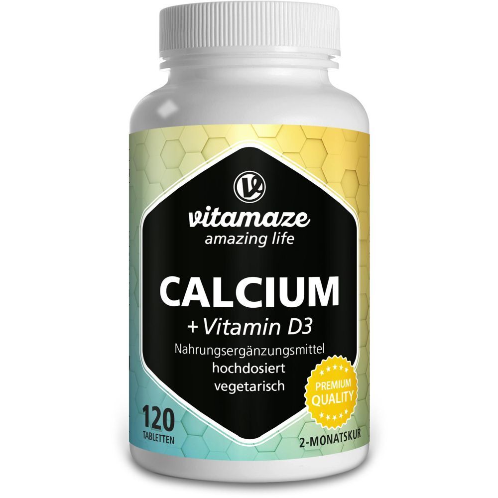 Vitamaze Calcium 600 mg + Vitamine D3 haute dose (120 comprimés)