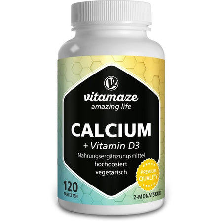 Vitamaze Calcium 600 mg + Vitamine D3 haute dose (120 comprimés)