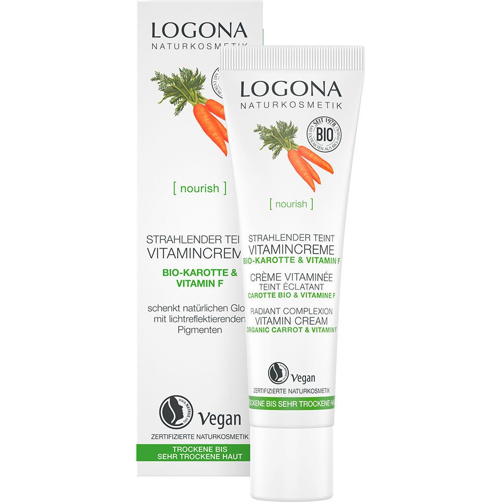 LOGONA cosmétique naturelle crème vitaminée teint éclatant (30 ml)