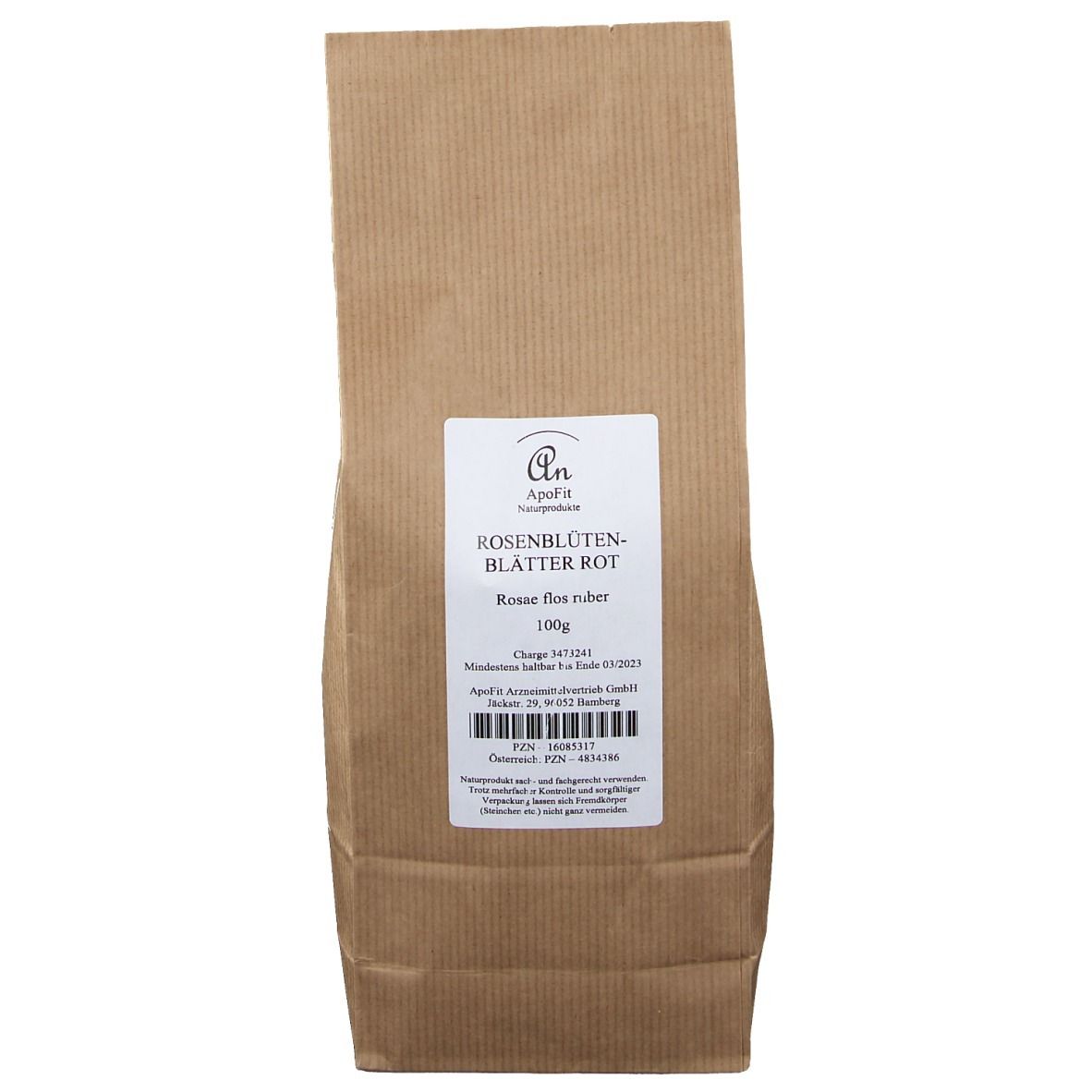 ApoFit pétales de rose rouges (100 g)