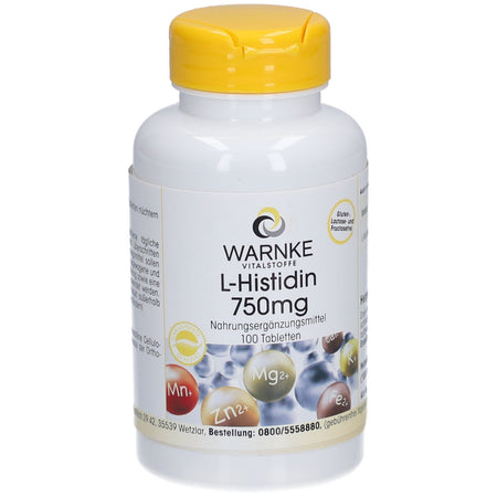 Warnke L-histidine 750 mg (100 comprimés)