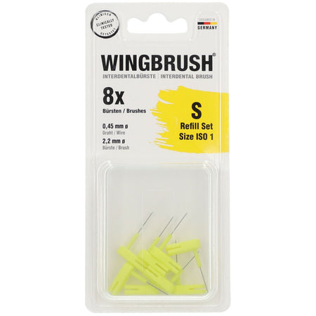 WINGBRUSH® brosse interdentaire taille S ISO 1 (8 pièces)