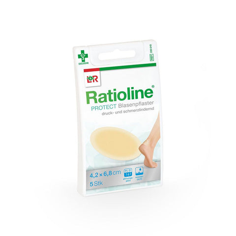 Ratioline® PROTECT pansement pour ampoules (6,8 x 4,2 cm) - 5 pièces