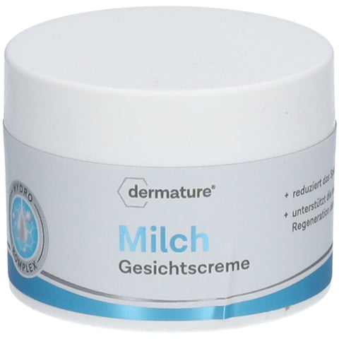 dermature® crème visage au lait avec complexe hydro (50 ml)