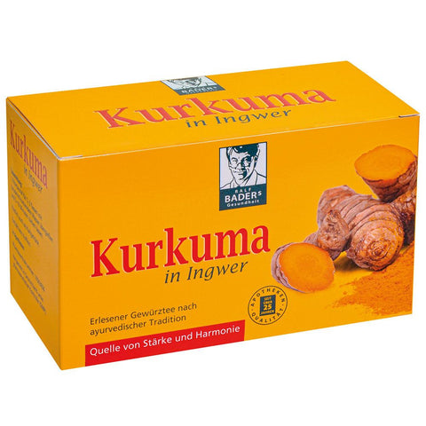 BADERs Thé au curcuma et gingembre (20 sachets)