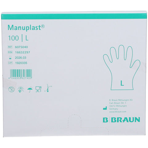 B-BRAUN Manuplast® gants jetables taille L (100 pièces)